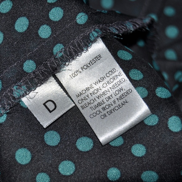 3/$20 ANN TAYLOR Polka Dot Sheer 3/4 Sleeve Blouse - Picture 7 of 8